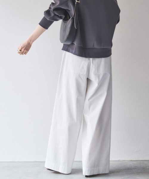 Doux archives（ドゥアルシーヴ）の「タックワイドパンツ（その他パンツ・レディース・ベージュ/ネイビー/ホワイト・36/38）」の15枚目の写真