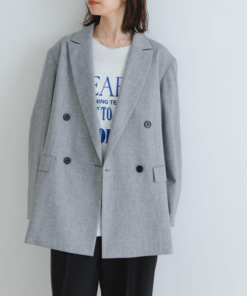 Rirandture オーバーサイズテーラードジャケット グレー Mサイズ Rirandture オーバーサイズテーラードジャケット グレー Mサイズ