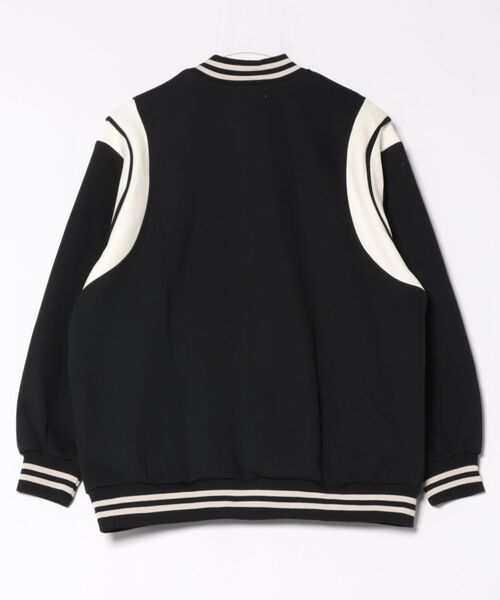 aimoha（アイモハ）の「リブデザインスポーティースタジャン（スタジャン・レディース・ブラック/ネイビー/ベージュ・FREE）」の4枚目の写真