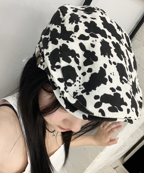 lilful(リルフル)の「レオパード柄 牛柄 Y2K ハンチング(ハンチング/ベレー帽・レディース・その他1/その他2・F)」の12枚目の写真