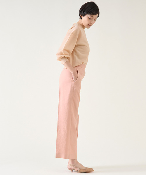 martinique(マルティニーク)の「ダルスラブパンツ(セットアップ可)(その他パンツ・レディース・ホワイト/ネイビー/ピンク・1/2)」の12枚目の写真