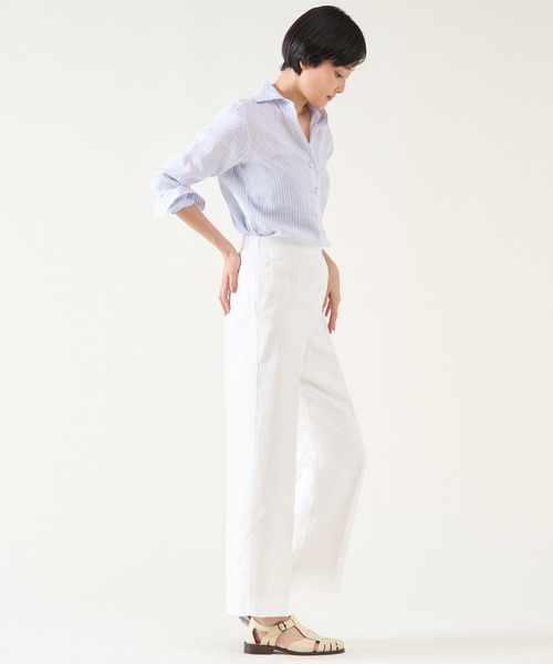 martinique(マルティニーク)の「ダルスラブパンツ(セットアップ可)(その他パンツ・レディース・ホワイト/ネイビー/ピンク・1/2)」の16枚目の写真