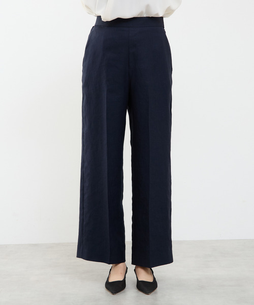 martinique(マルティニーク)の「ダルスラブパンツ(セットアップ可)(その他パンツ・レディース・ホワイト/ネイビー/ピンク・1/2)」の4枚目の写真