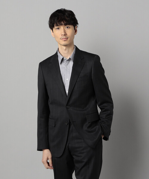 セール】【セットアップ対応】ウールシルク グレンチェック ジャケット