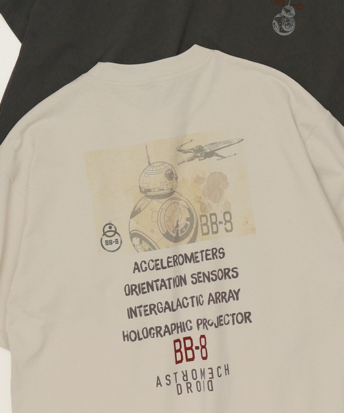 STAR WARS（スターウォーズ）の「【STAR WARS/スターウォーズ】ポスターアートプリント 半袖Tシャツ（Tシャツ/カットソー・レディース・ブラック系1/ホワイト系1/ホワイト系3/ブラック系2/ホワイト系2/ブラック系4/ホワイト系4/ブラック系3・L/M/LL）」の3枚目の写真