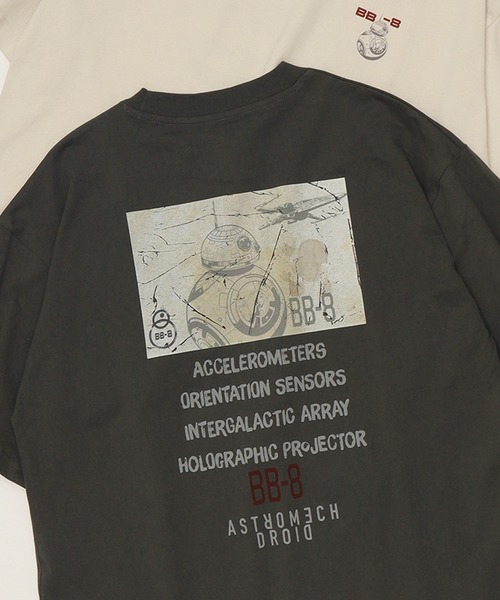 STAR WARS（スターウォーズ）の「【STAR WARS/スターウォーズ】ポスターアートプリント 半袖Tシャツ（Tシャツ/カットソー・レディース・ブラック系1/ホワイト系1/ホワイト系3/ブラック系2/ホワイト系2/ブラック系4/ホワイト系4/ブラック系3・L/M/LL）」の7枚目の写真