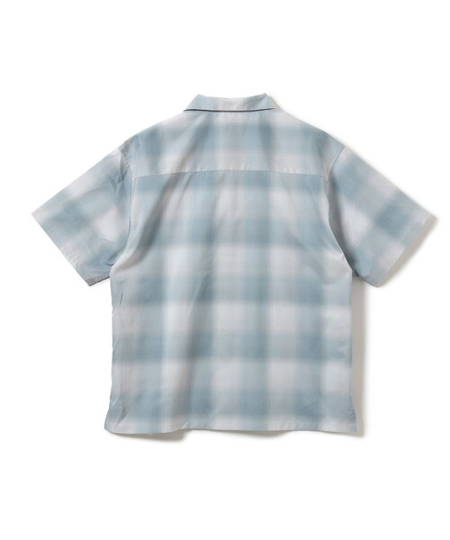 B:MING by BEAMS（ビーミングバイビームス）の「ポリエステル リップストップ ショートスリーブ シャツ（シャツ/ブラウス・メンズ・グレー/サックスブルー・SMALL/LARGE/MEDIUM/X-LARGE）」の14枚目の写真