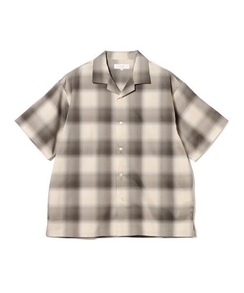 B:MING by BEAMS（ビーミングバイビームス）の「ポリエステル リップストップ ショートスリーブ シャツ（シャツ/ブラウス・メンズ・グレー/サックスブルー・SMALL/LARGE/MEDIUM/X-LARGE）」の15枚目の写真