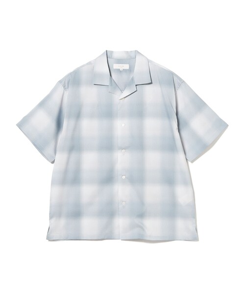 B:MING by BEAMS（ビーミングバイビームス）の「ポリエステル リップストップ ショートスリーブ シャツ（シャツ/ブラウス・メンズ・グレー/サックスブルー・SMALL/LARGE/MEDIUM/X-LARGE）」の18枚目の写真