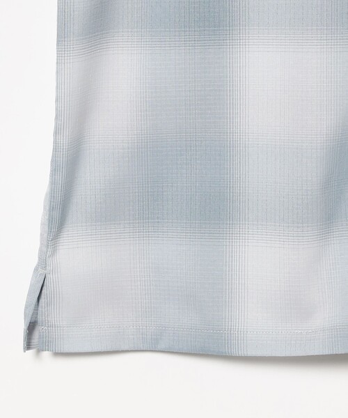 B:MING by BEAMS（ビーミングバイビームス）の「ポリエステル リップストップ ショートスリーブ シャツ（シャツ/ブラウス・メンズ・グレー/サックスブルー・SMALL/LARGE/MEDIUM/X-LARGE）」の21枚目の写真