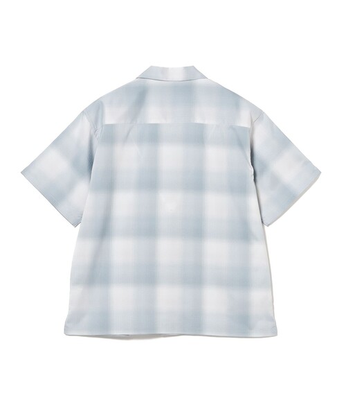 B:MING by BEAMS（ビーミングバイビームス）の「ポリエステル リップストップ ショートスリーブ シャツ（シャツ/ブラウス・メンズ・グレー/サックスブルー・SMALL/LARGE/MEDIUM/X-LARGE）」の22枚目の写真