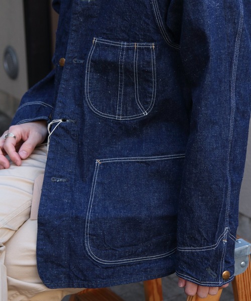 orSlow(オアスロウ)の「orSlow/オアスロウ 1950'S デニム カバーオール 1950'S COVERALL(デニムジャケット・メンズ・ワンウォッシュ・2/3)」の8枚目の写真