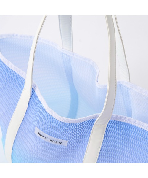 repipi armario（レピピ アルマリオ）の「Repipi armario レピピマリオ トートバッグ グラデーションメッシュ 肩掛け 手提げ バッグ（トートバッグ・キッズ・パープル/ブルー・FREE）」の6枚目の写真