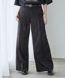 Spielio（シュピーリオ）の「【Spielio】Foil printed embossed slacks/ 箔プリントシボ加工スラックス（スラックス）」