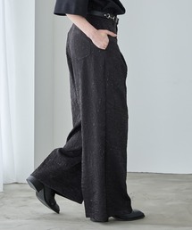 Spielio（シュピーリオ）の「【Spielio】Foil printed embossed slacks/ 箔プリントシボ加工スラックス（スラックス）」