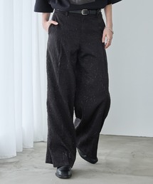 Spielio（シュピーリオ）の「【Spielio】Foil printed embossed slacks/ 箔プリントシボ加工スラックス（スラックス）」