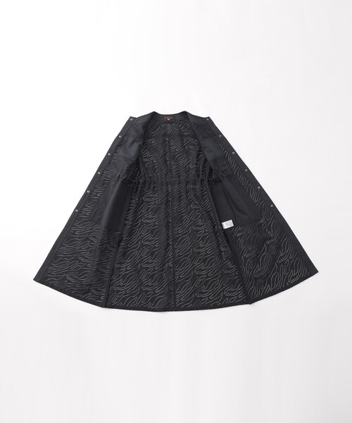 【ウォッシャブル】パンチングゼブラロングジレ