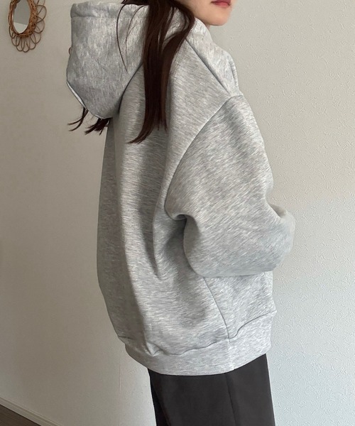 チャコール　十字架　ジップアップパーカー FCMM 日本限定】CROSS ZIP UP HOODIE/クロスジップアップフーディ