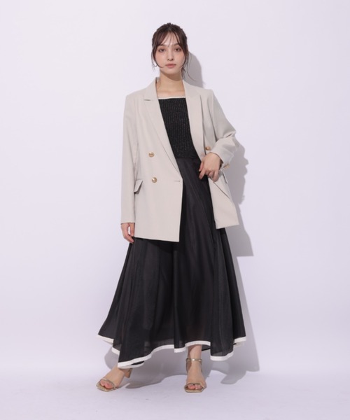 Rirandture（リランドチュール）の「５分袖エアリードッキングワンピース（ワンピース・レディース・オフホワイト/ブルー系その他3/ピンク系その他/ブラック・2/1）」の20枚目の写真