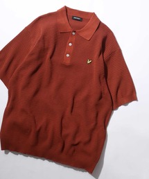 LYLE&SCOTT | Lyle ＆ Scott/ライル＆スコット ワンポイント刺繍 ニットポロシャツ 半袖ポロシャツ レディース メンズ(ポロシャツ)