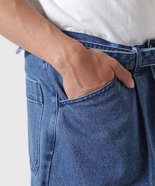 BEAVER（ビーバー）の「B omnivore/ビーオムニボー　DENIM BELT SHORTS デニムベルトショーツ（その他パンツ・メンズ・ブラック/ブルー・L/M）」の22枚目の写真