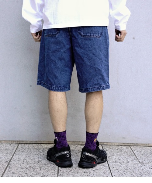 BEAVER（ビーバー）の「B omnivore/ビーオムニボー　DENIM BELT SHORTS デニムベルトショーツ（その他パンツ・メンズ・ブラック/ブルー・L/M）」の5枚目の写真