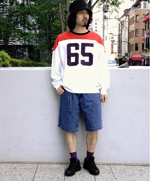 BEAVER（ビーバー）の「B omnivore/ビーオムニボー　DENIM BELT SHORTS デニムベルトショーツ（その他パンツ・メンズ・ブラック/ブルー・L/M）」の6枚目の写真