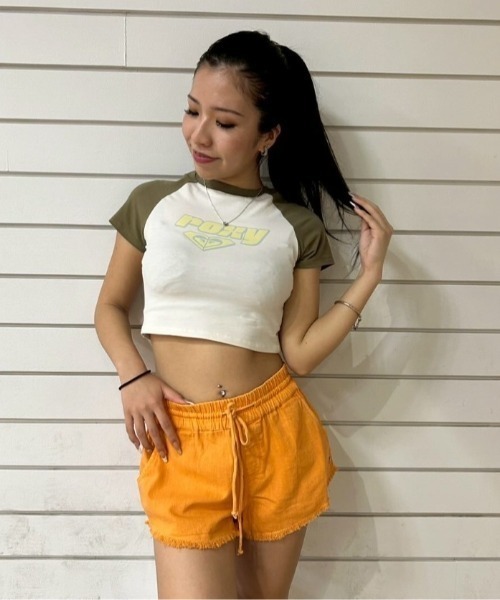 ROXY(ロキシー)の「SCENIC ROUTE /ロキシーウエストゴムショートパンツ(その他パンツ・レディース・オレンジ・SMALL/X-SMALL)」の1枚目の写真