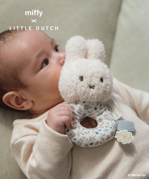 DADWAY（ダッドウェイ）の「miffy x Little Dutch ベビーラトル（その他ベビー用品・キッズ・ライトブルー/ライトピンク・ONE SIZE）」の2枚目の写真