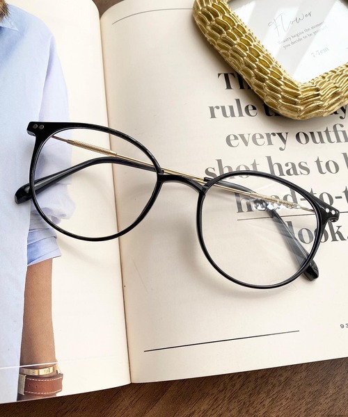 VIBGYOR（ヴィブジョー）の「pur chouchou/クリアレンズ ラウンドフレーム 伊達メガネ  P4454（メガネ・レディース・その他4/その他2/その他3/その他1・FREE）」の4枚目の写真