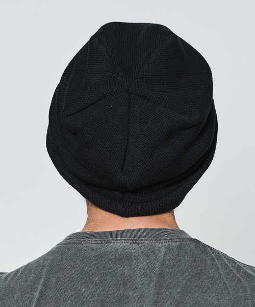 ACANTHUS（アカンサス）の「mko12817-Balloon Knit Cap ニットキャップ（ニットキャップ/ビーニー・メンズ・ホワイト/ブラック・FREE）」の5枚目の写真