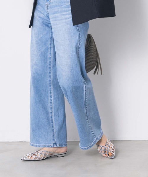 グレディブリリアン　メッシュフラットミュール　シルバー　Мサイズ Gready Brilliant｜メッシュフラットミュール | Rakuten Fashion