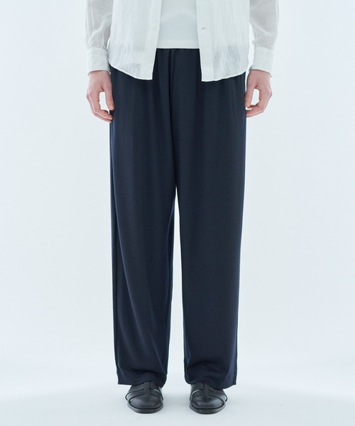 COLUMN（コラム）の「COLUMN / ウール ワイドトラウザーズ ＜THE COLUMN＞（その他パンツ・メンズ・ネイビー/チャコールグレー・MEDIUM/LARGE）」の2枚目の写真