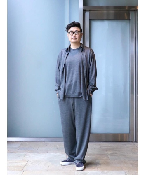 COLUMN（コラム）の「COLUMN / ウール ワイドトラウザーズ ＜THE COLUMN＞（その他パンツ・メンズ・ネイビー/チャコールグレー・MEDIUM/LARGE）」の7枚目の写真