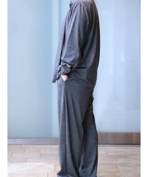 COLUMN（コラム）の「COLUMN / ウール ワイドトラウザーズ ＜THE COLUMN＞（その他パンツ・メンズ・ネイビー/チャコールグレー・MEDIUM/LARGE）」の8枚目の写真