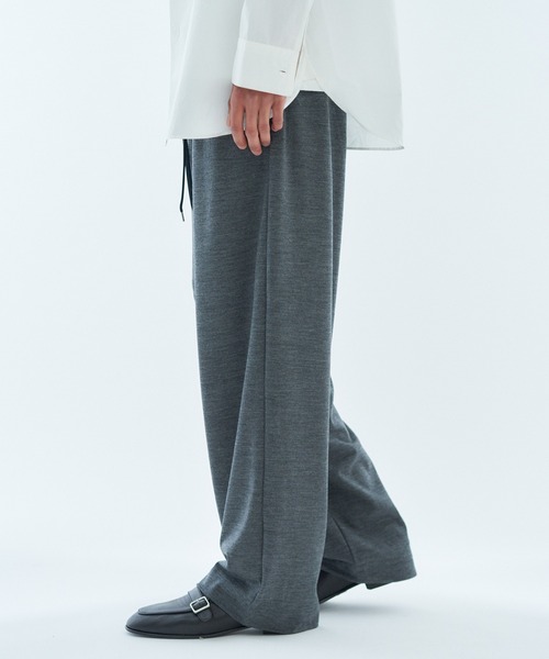 COLUMN（コラム）の「COLUMN / ウール ワイドトラウザーズ ＜THE COLUMN＞（その他パンツ・メンズ・ネイビー/チャコールグレー・MEDIUM/LARGE）」の9枚目の写真