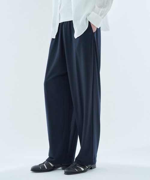 COLUMN（コラム）の「COLUMN / ウール ワイドトラウザーズ ＜THE COLUMN＞（その他パンツ・メンズ・ネイビー/チャコールグレー・MEDIUM/LARGE）」の12枚目の写真