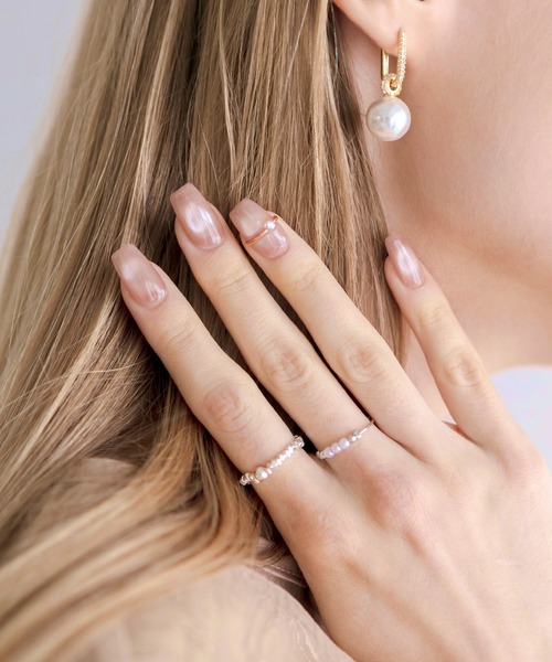 Anail（エーネイル）の「3D水光ネイルリングネイルシアーコーラルピンクマグネットスクエアネイルチップ（ネイルシール/ネイルチップ・レディース・ピンク・LARGE/MEDIUM/SMALL）」の11枚目の写真