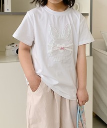 aimoha（アイモハ）の「【aimoha-KIDS-】キッズ　立体刺繍　ラビットTシャツ（Tシャツ/カットソー・キッズ）」