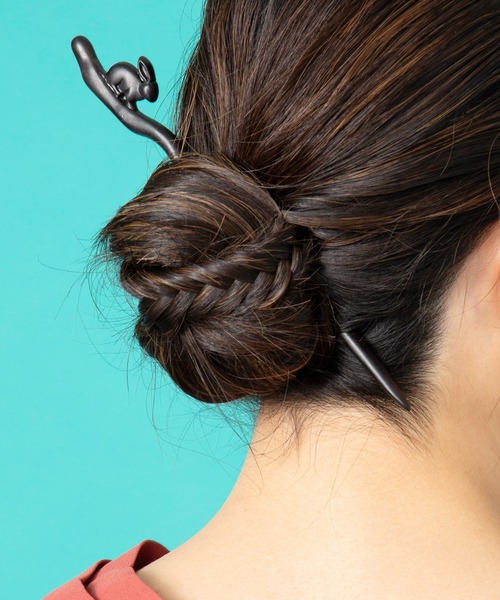 カヤ（カヤ）の「【カヤ】動物木彫り簪（その他ヘアアクセサリー・レディース・その他1/その他2・FREE）」の2枚目の写真