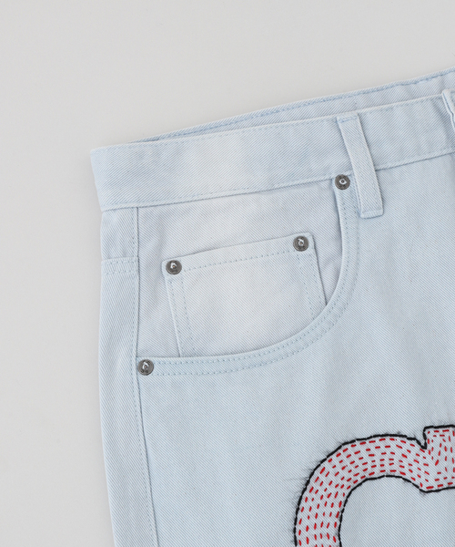 EDIFICE(エディフィス)の「Glass Cypress (グラス サイプレス) Light Blue Oversized Denim(デニムパンツ・メンズ・ブルー系その他・30/32)」の4枚目の写真