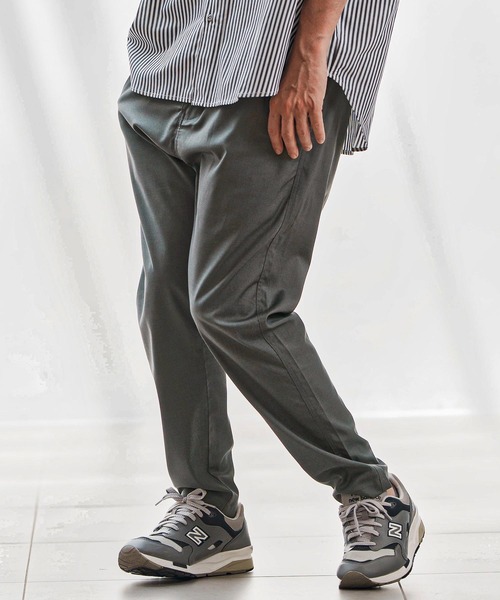 CAMBIO(カンビオ)の「mp13684-TR2タックパンツ(その他パンツ・メンズ・ベージュ/グレー/ブラック・L/M/S)」の2枚目の写真