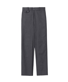 WOOL GABARDINE FOLDED WIDE TROUSERS（スラックス）｜JOHN