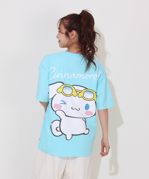sanrio(サンリオ)の「【綿100%】 親子お揃い サンリオ サングラス Tシャツ 0614A(Tシャツ/カットソー・レディース・その他24/パープル/ターコイズブルー/その他25・S/M/L)」の2枚目の写真