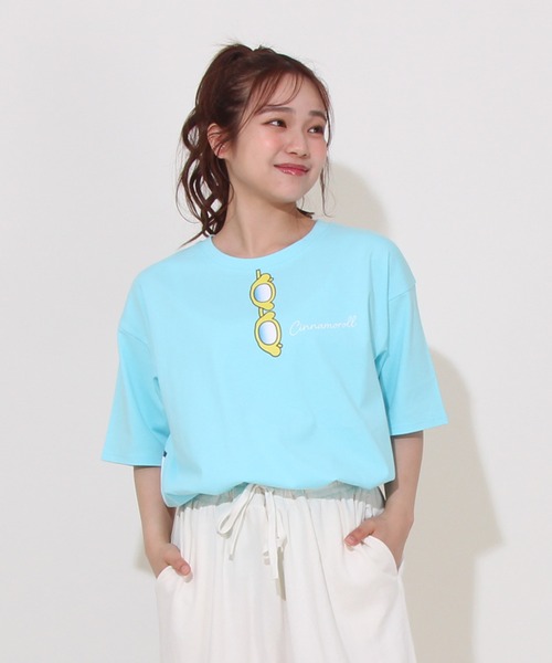 sanrio(サンリオ)の「【綿100%】 親子お揃い サンリオ サングラス Tシャツ 0614A(Tシャツ/カットソー・レディース・その他24/パープル/ターコイズブルー/その他25・S/M/L)」の7枚目の写真