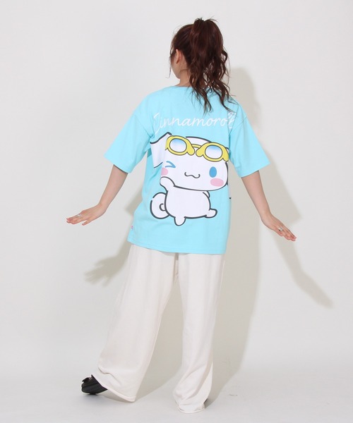 sanrio(サンリオ)の「【綿100%】 親子お揃い サンリオ サングラス Tシャツ 0614A(Tシャツ/カットソー・レディース・その他24/パープル/ターコイズブルー/その他25・S/M/L)」の10枚目の写真