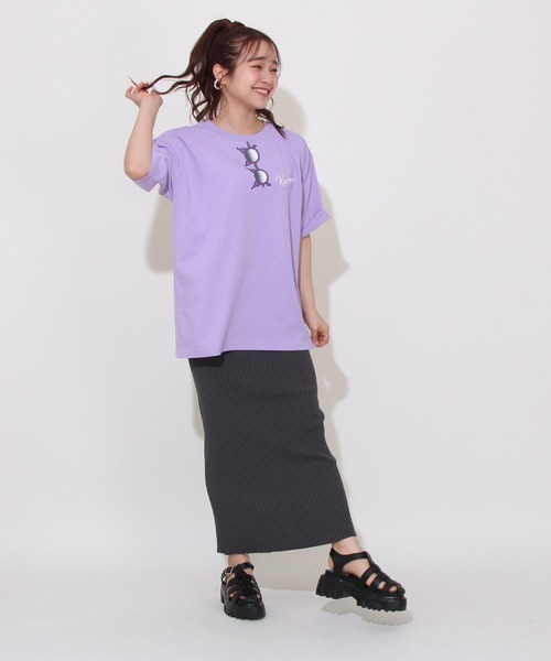 sanrio(サンリオ)の「【綿100%】 親子お揃い サンリオ サングラス Tシャツ 0614A(Tシャツ/カットソー・レディース・その他24/パープル/ターコイズブルー/その他25・S/M/L)」の17枚目の写真