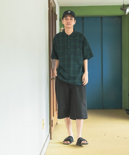niko and...(ニコアンド)の「【NATOKii(ネイトゥーキー)】ハーフワイドパンツ(その他パンツ・メンズ・サックスブルー/チャコール・MEDIUM/LARGE)」の13枚目の写真