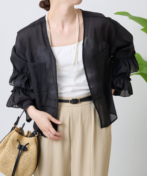フリルシアージャケット（その他アウター）｜Jena espace