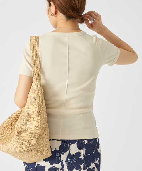 【IENA】FLORE FLORE/CAR TEE Tシャツ CAR TEE | White - FLORE FLORE